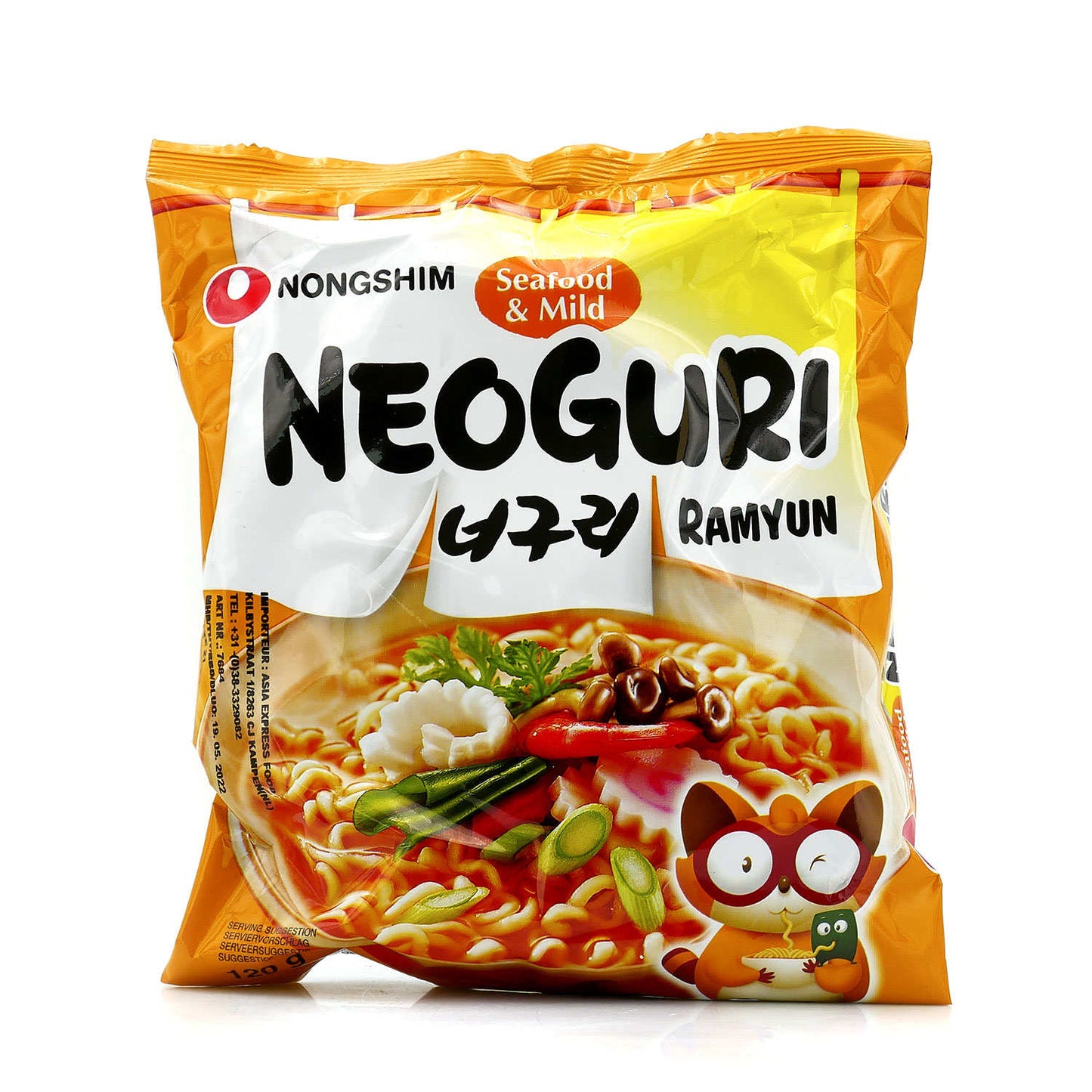 Neoguri instant Noodles Seafood & Mild Ramyun
