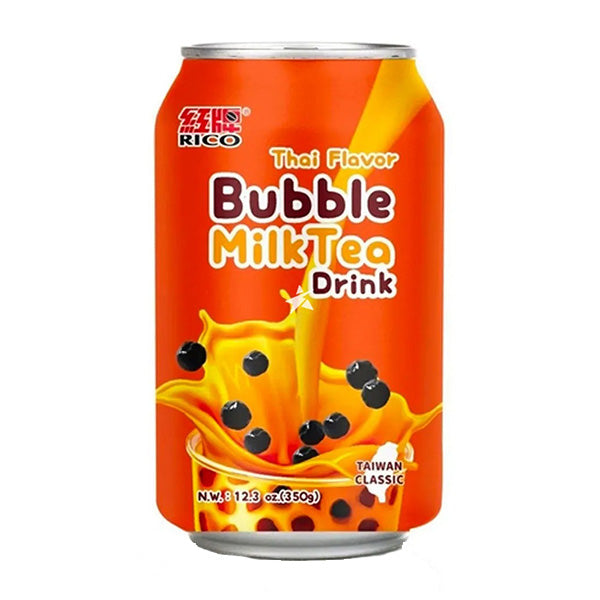 RICO Thai Flavor Bubble Milk Tea Drink 340 ml