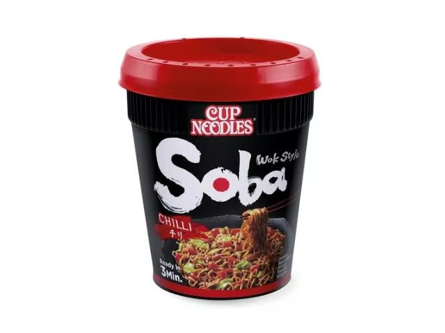 Nissin Soba Noodles Chili kopnudler