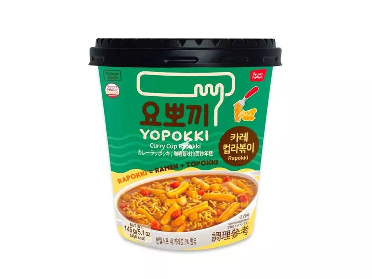 Yopokki Rice Cake & Ramen Curry Cup