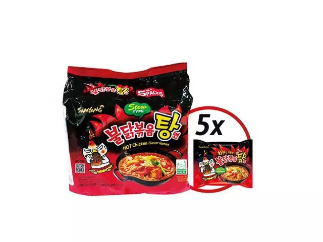 Samyang 5-pak hot chicken flavor ramen stew type